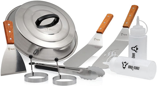Grillzubehör für Plancha-Grillplatten, Grillzubehör für Plancha-Grillplatten , 9-teilig