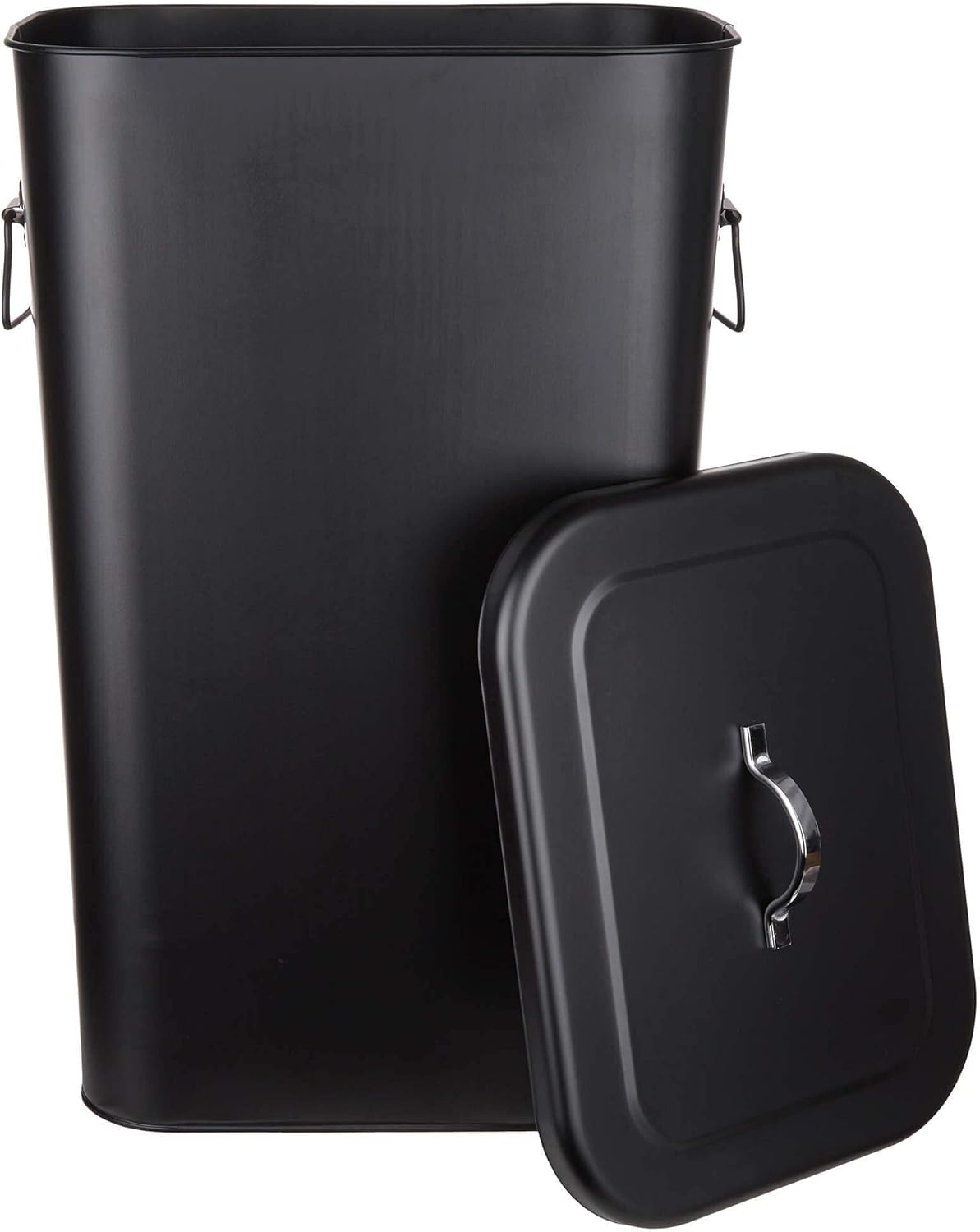 Universaltonne Binster mit Deckel und Griffen, Schwarz