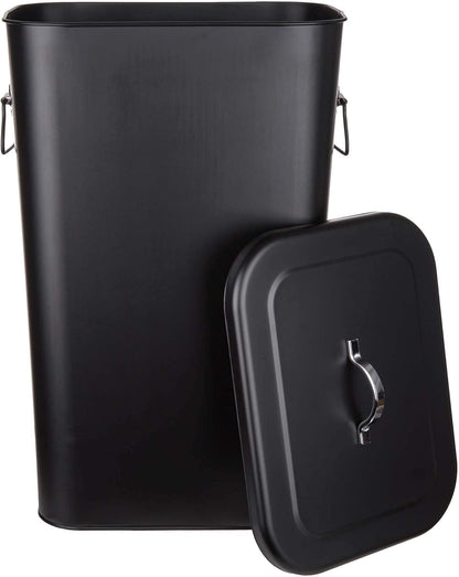Universaltonne Binster mit Deckel und Griffen, Schwarz