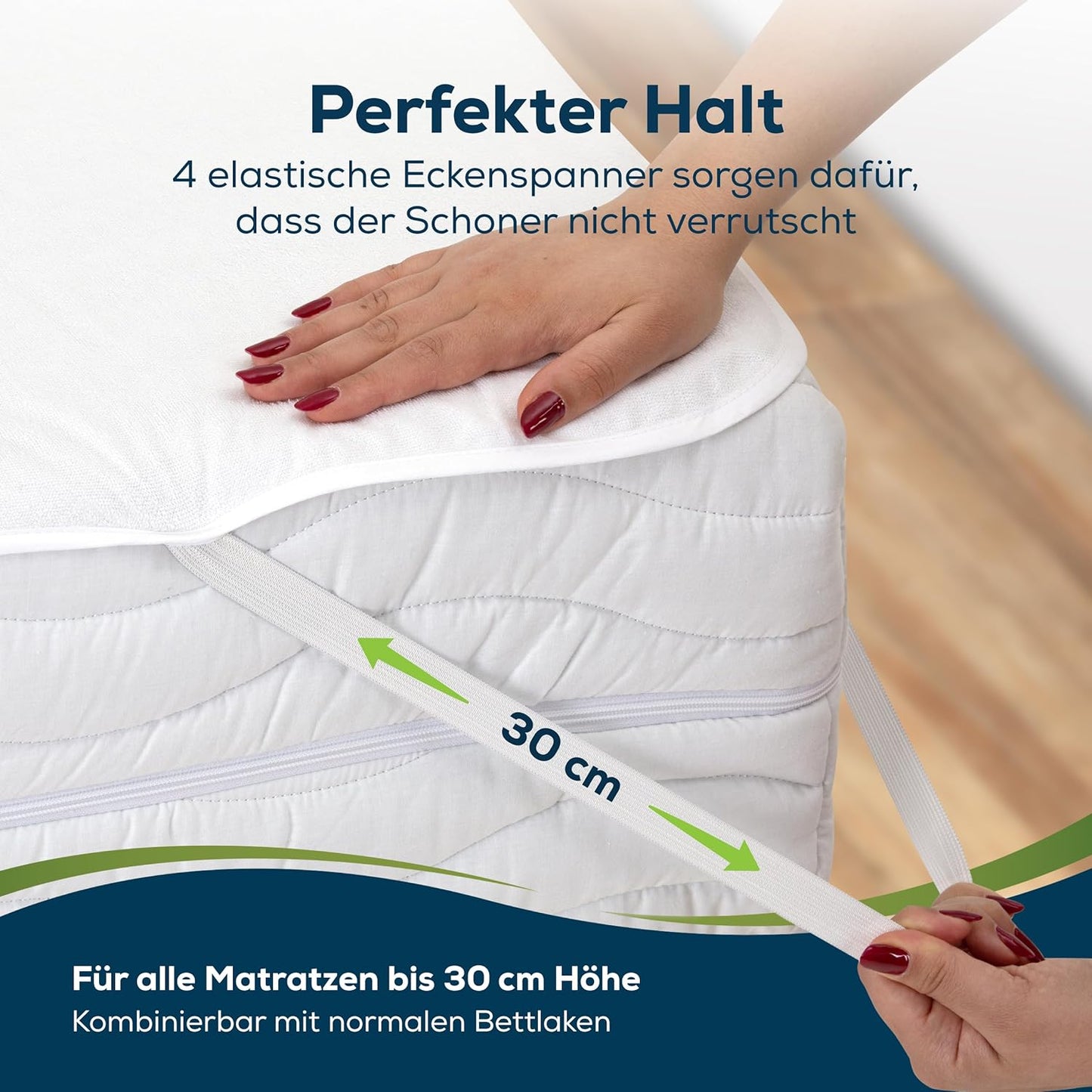 2er-Set Matratzenschoner, 120 x 200 cm, 2 120 x 200 cm