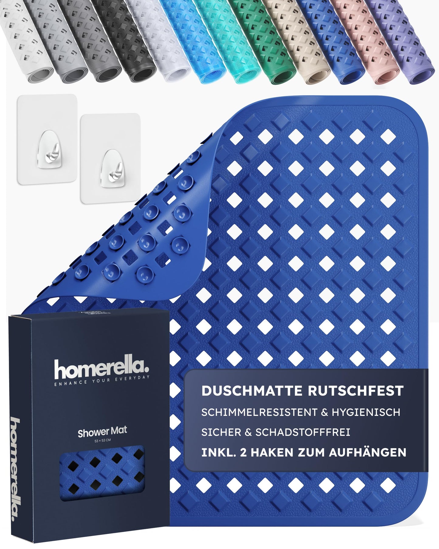 Duschmatte, Royalblau