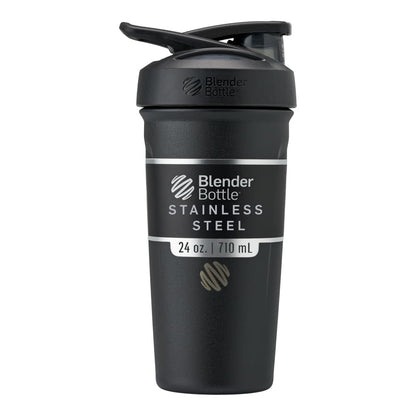 Thermoflasche mit BlenderBall, Schwarz Single