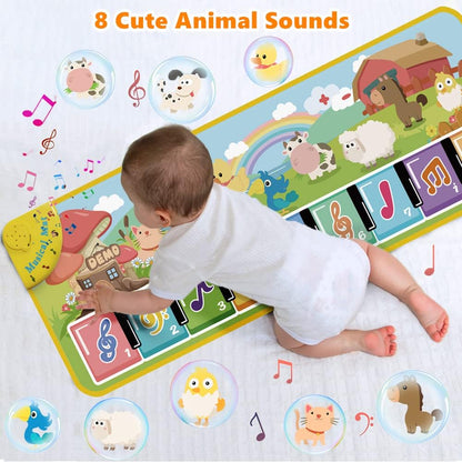 Musik-Klaviermatte für Kinder mit Tiergeräusche, 9 Farben - Tiergeräusche