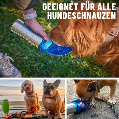 Trinkflasche für Hunde für unterwegs, Ozeanblau 800 ml