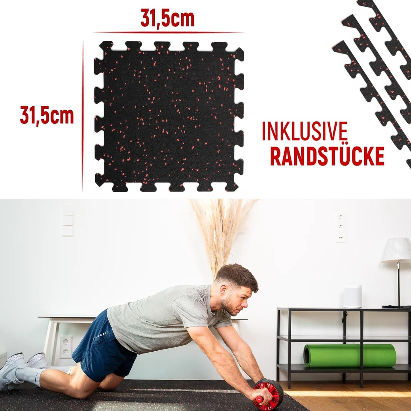 Bodenschutz Puzzlematte-Set (8 Stück) Fitness
