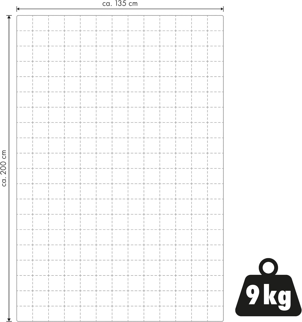 Gewichtsdecke, 9 kg