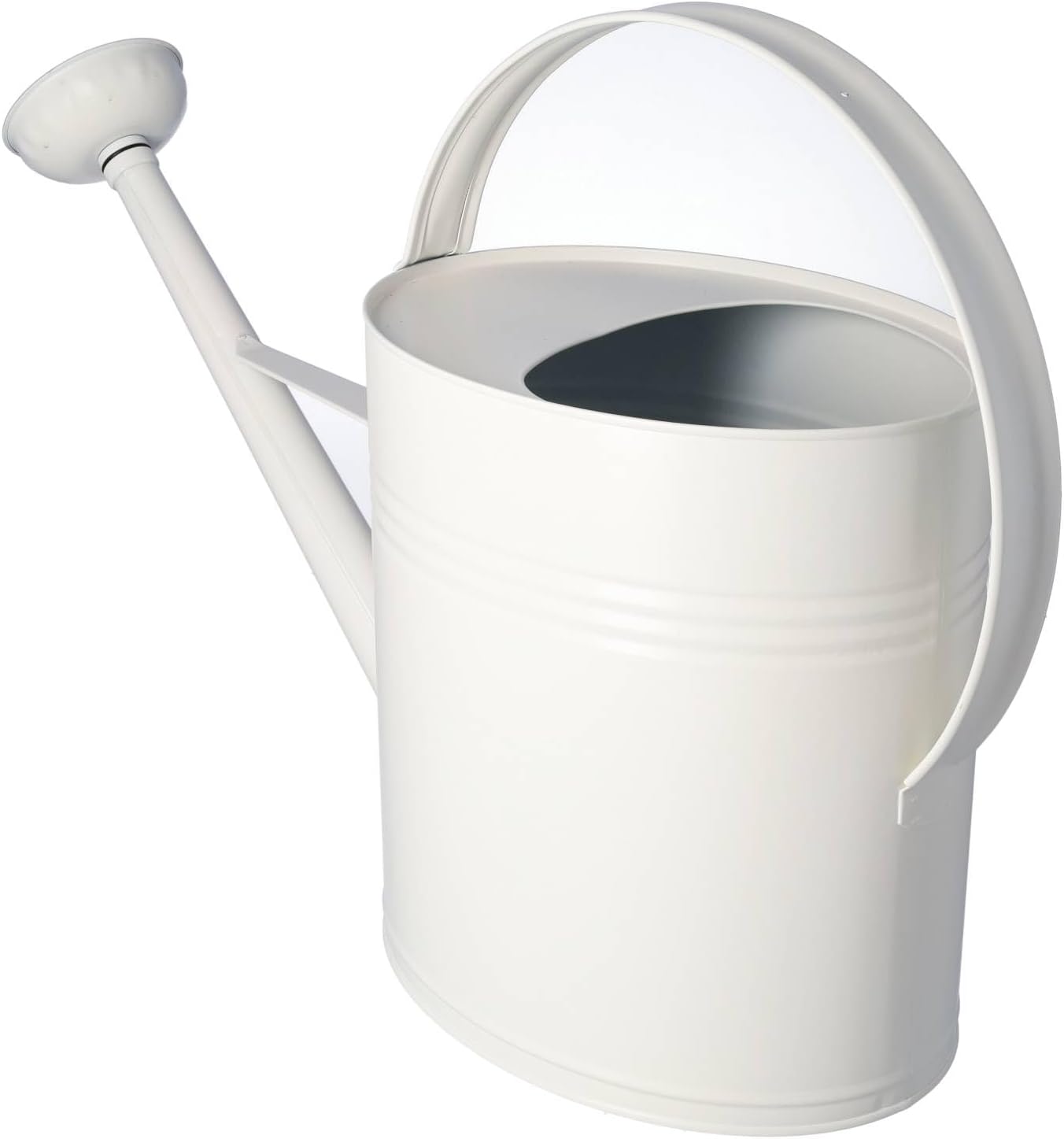 Zinkgiesskanne 10 L mit Giessbrause, Weiss 10 Liter