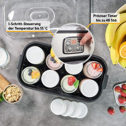 Elektrischer Joghurt Maker mit Timer und Auto-Stop