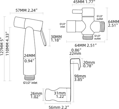 Bidet-Handbrause, WS024F