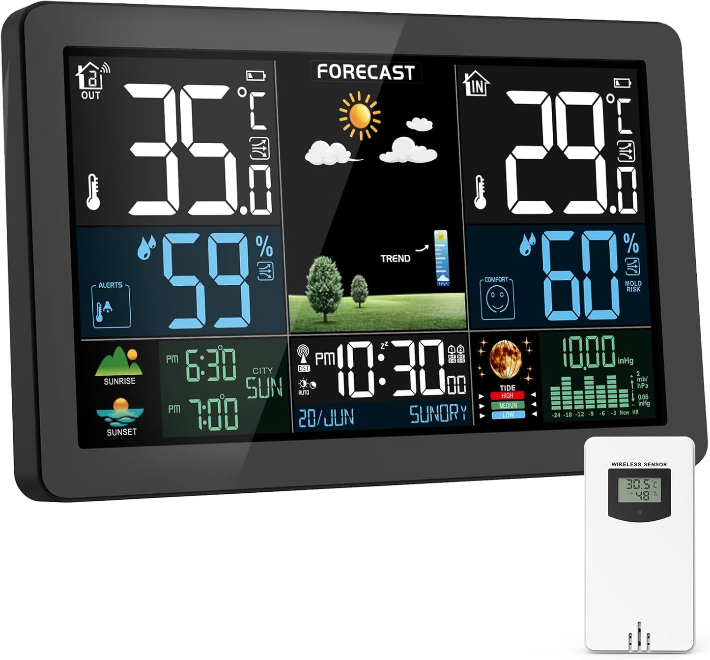 Funk Wetterstation mit Aussensensor