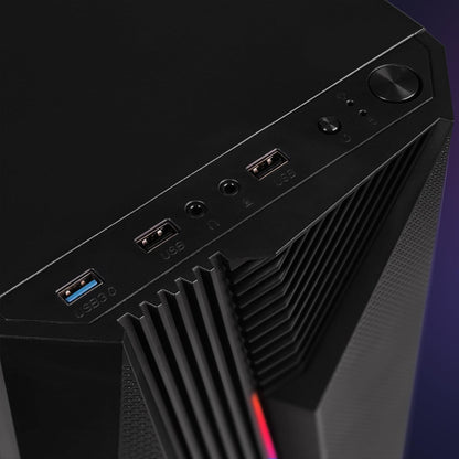 VI-132 Gaming PC Set mit Monitor 22" und Ryzen 3 Prozessor, 1TB NVMe, VTX-1 Schwarz