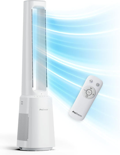 OmniAir Turmventilator mit Luftreiniger, Ohne App / Weiss