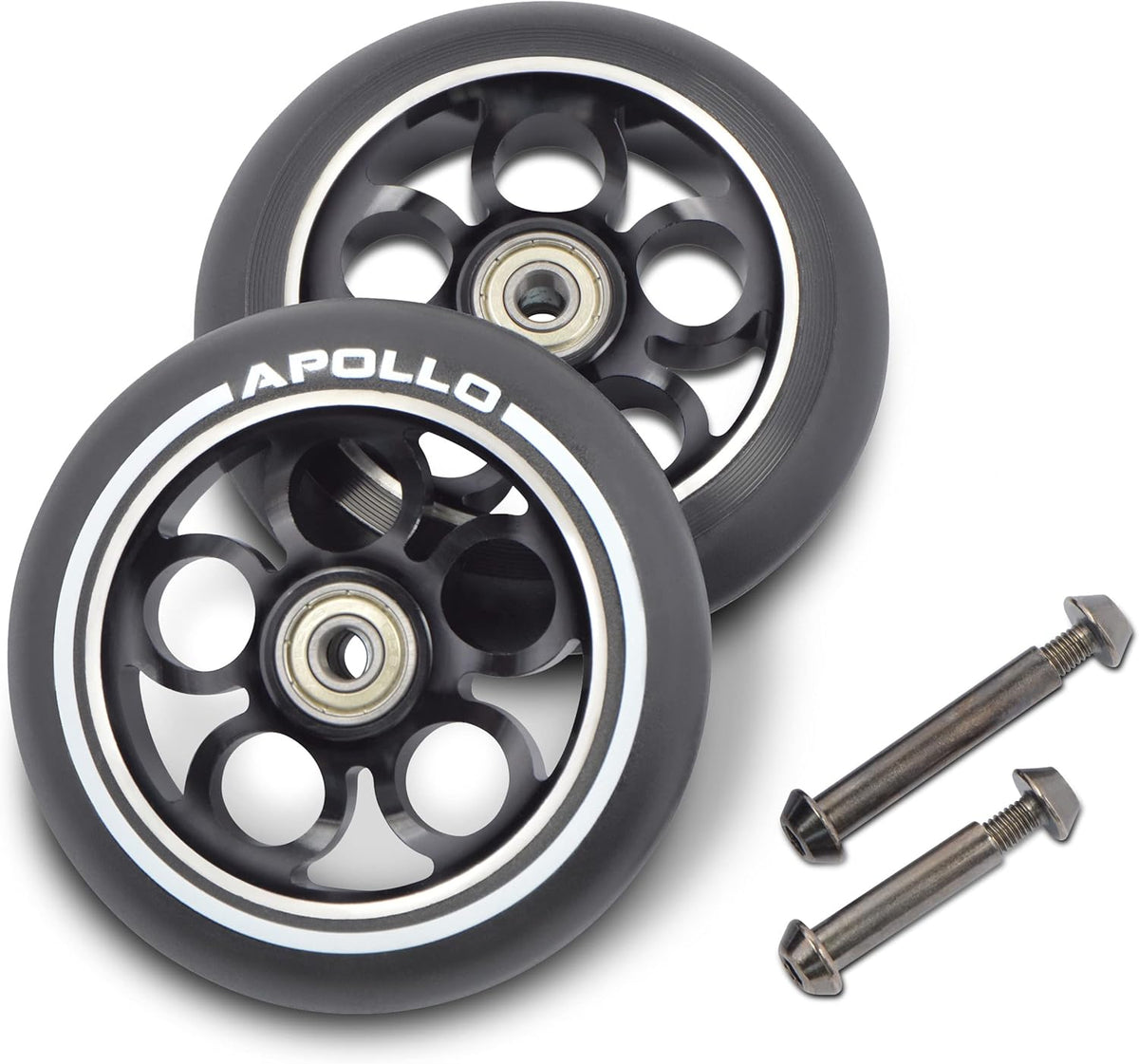Stuntscooter Ersatzräder-Set Pro Wheels (2 Stück), Schwarz