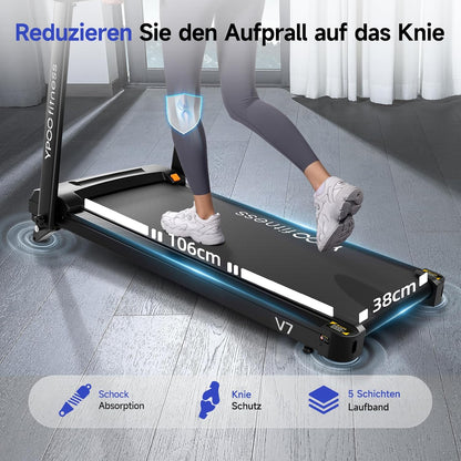 Klappbares Laufband mit Steigung und LED-Anzeige, Klassische-Klappbar