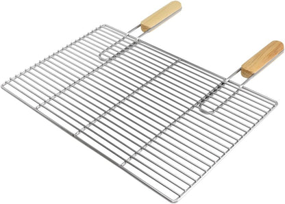 Grillrost 54x34 cm mit abnehmbaren Griffen, 54 x 34 cm mit Griffen