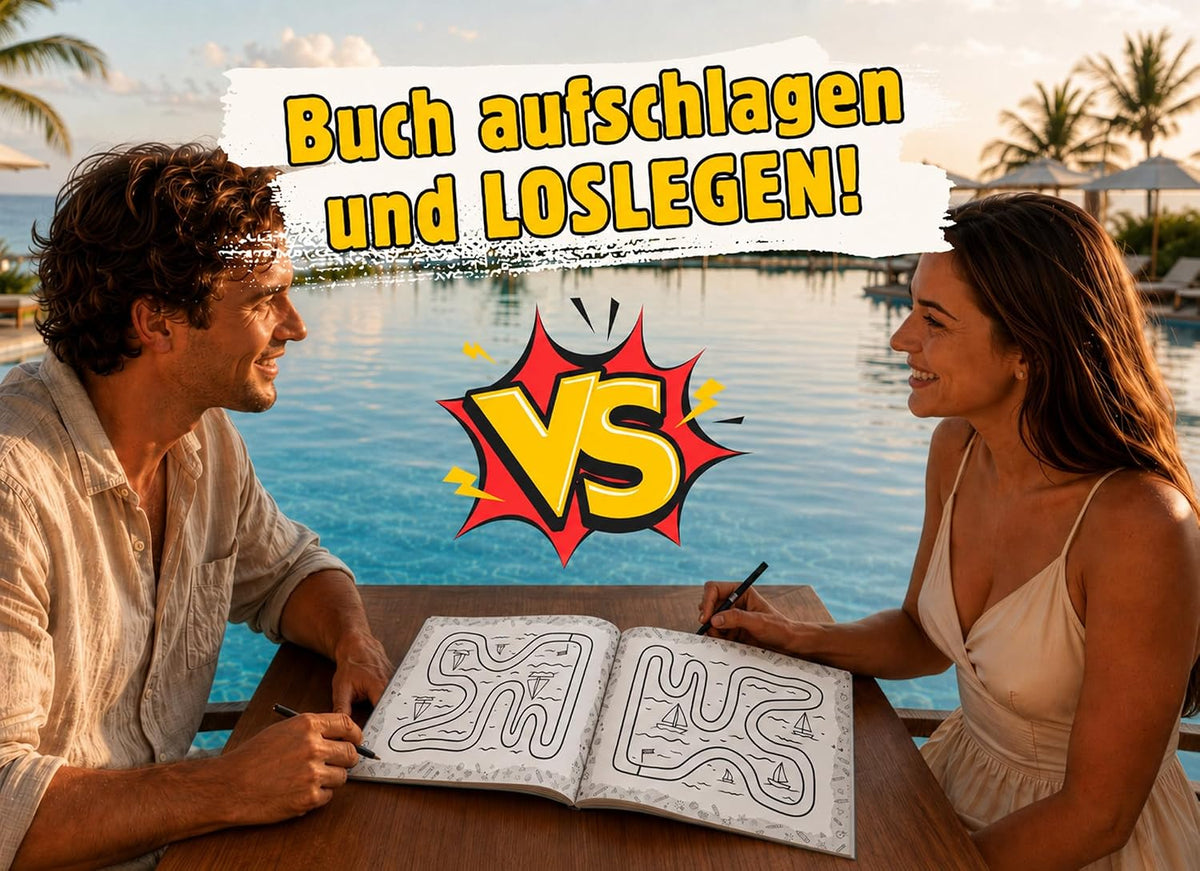 1 gegen 1 Reiseduell: Stift und Papier Minispiele für Zwei, Taschenbuch