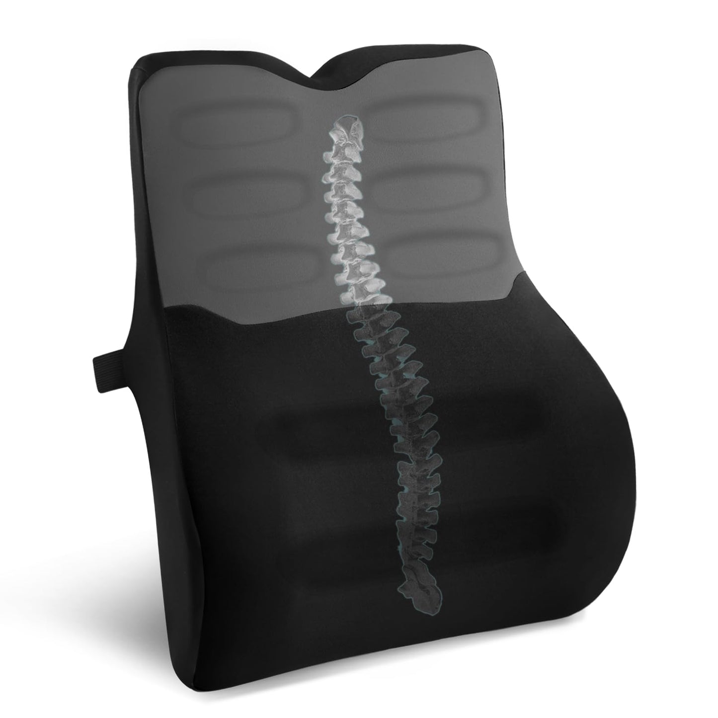 Ergonomisches Lendenwirbelkissen für Auto & Büro, Schwarz