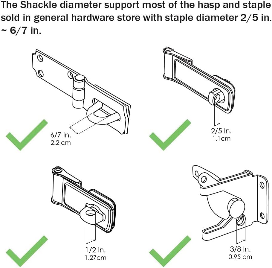 2-teiliges smart Vorhängeschloss-Set, Bluetooth + NFC, 2 Stück