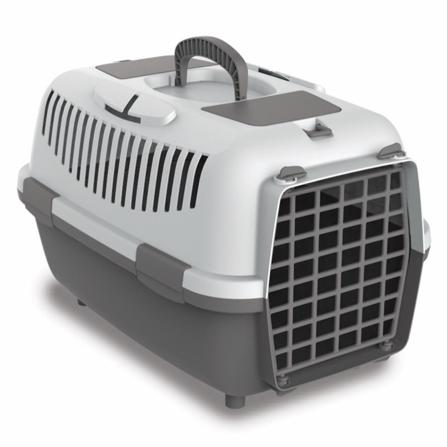Nomade 3 Hundebox für kleine Hunde und Katzen, L Grau