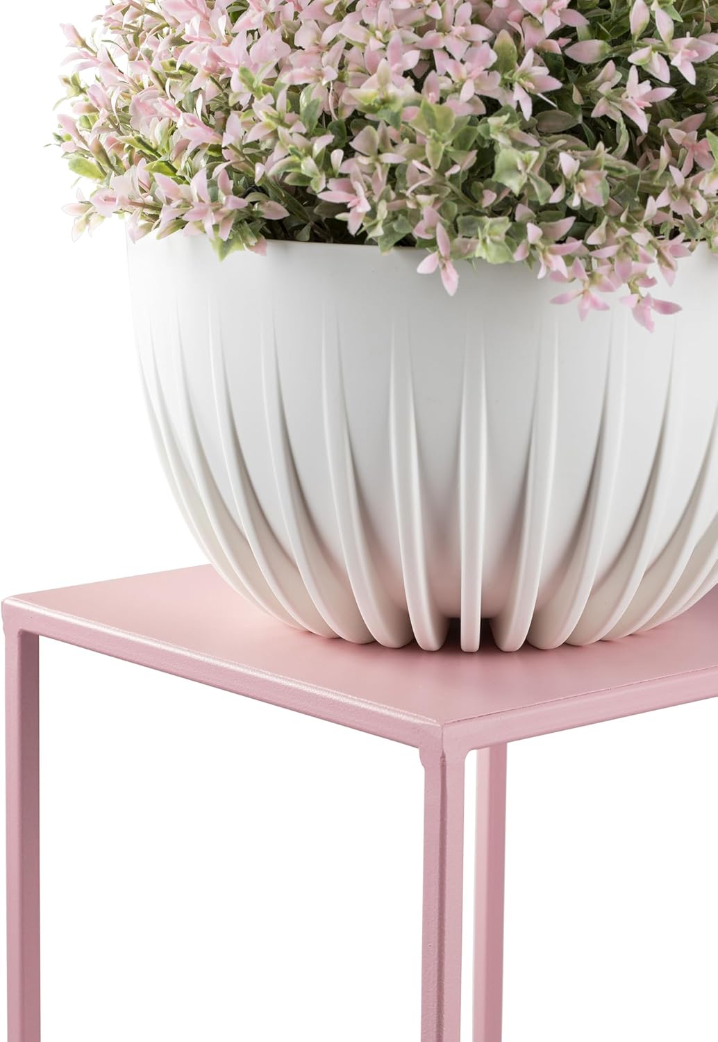 Blumenständer im Loft-Stil, 70 cm hoch, 70 cm, Rosa