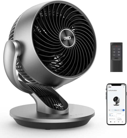 Leiser Smart Tischventilator, Silber