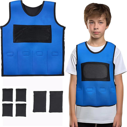 Gewichtsweste für Kinder, blue L