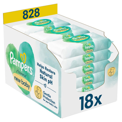 Harmonie Baby-Feuchttücher Set, Unparfümiert 18 stück (1er Pack)