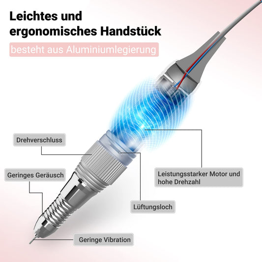 Professioneller Nagelfräser, A-weiss