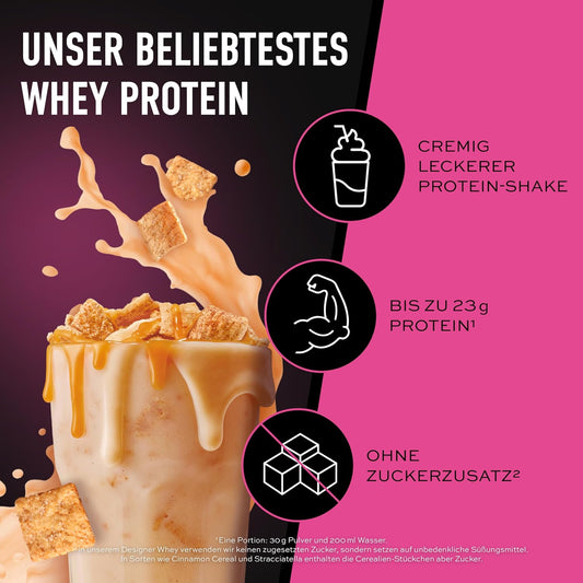 Designer Whey Protein, Cinnamon Cereal 908 g (Paquete de 1)