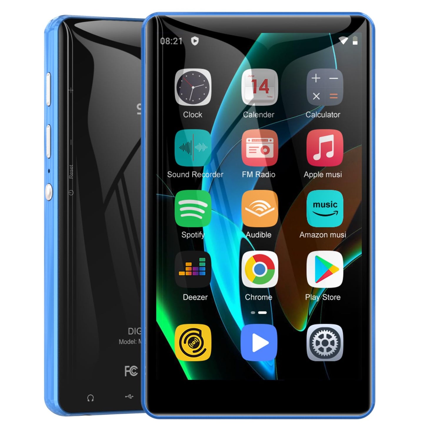 Touchscreen MP3/MP4 Player M503 Pro mit Bluetooth & WiFi, Blau