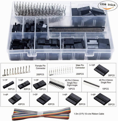Crimpzangen mit Steckverbindern, 0.1-1 mm² Set