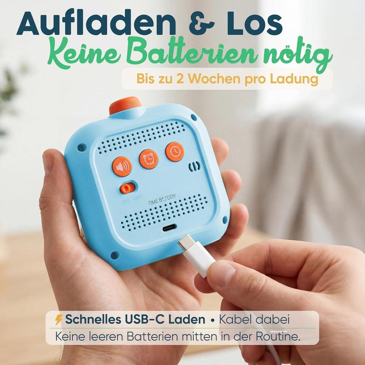Visueller Timer für Kinder, Blau