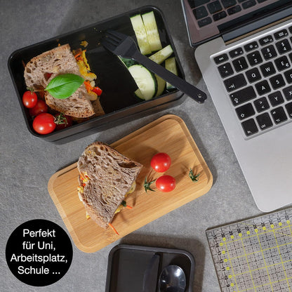 2er Bento Box Set, 2er Pack Schwarz