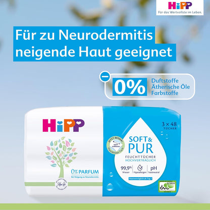 Soft & Pur Feuchttücher (864 Stück) hochverträglich