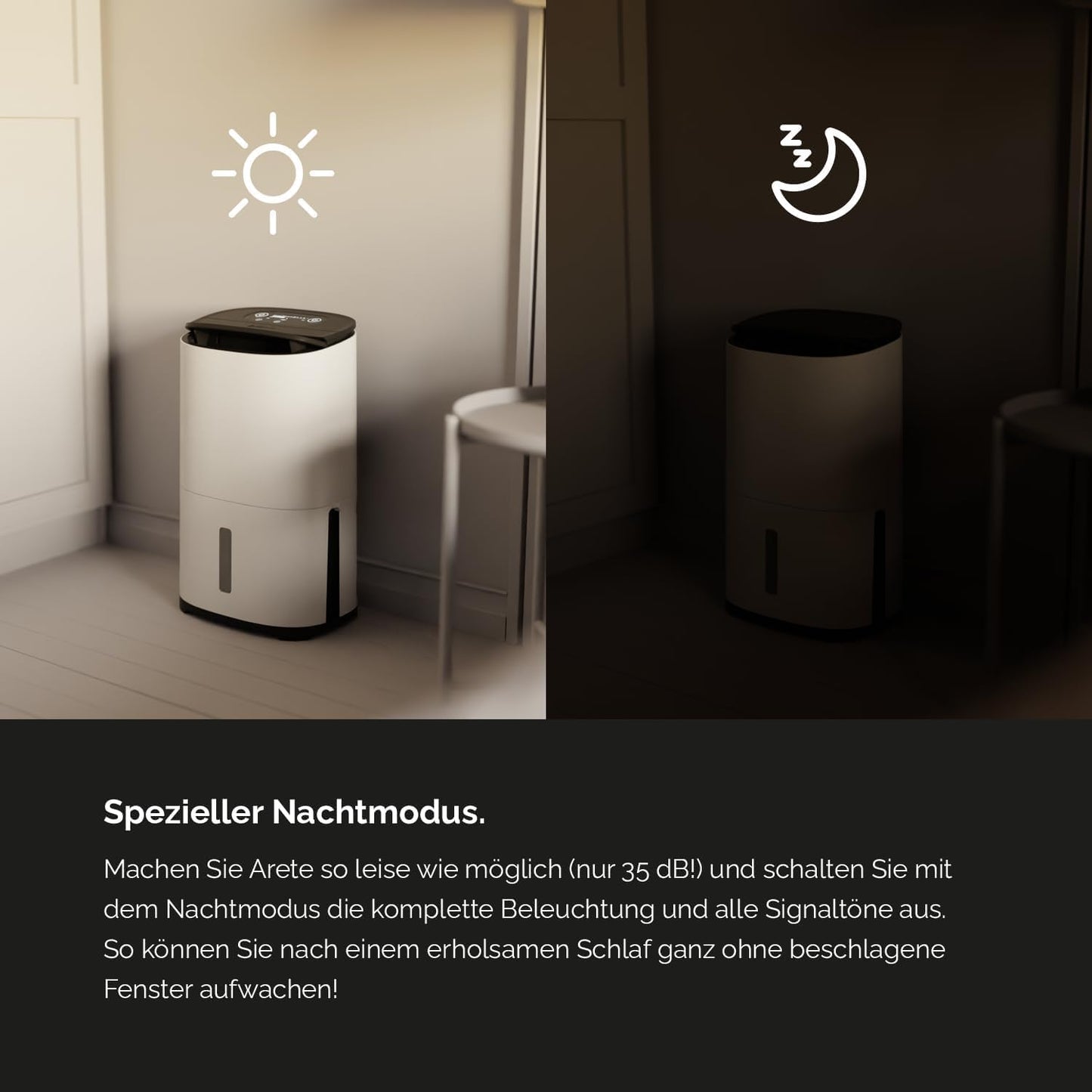 MeacoDry Arete Two Luftentfeuchter, Holzkohle; AreteTwo-12L(WiFi)