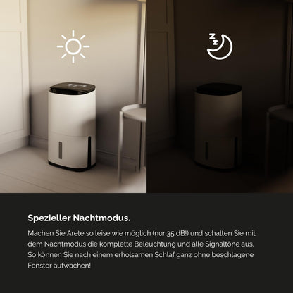 MeacoDry Arete Two Luftentfeuchter, Holzkohle; AreteTwo-12L(WiFi)