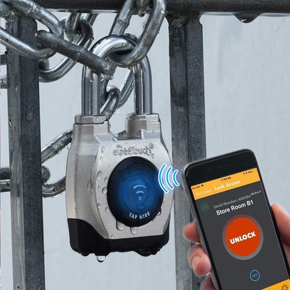 2-teiliges smart Vorhängeschloss-Set, Bluetooth + NFC, 2 Stück