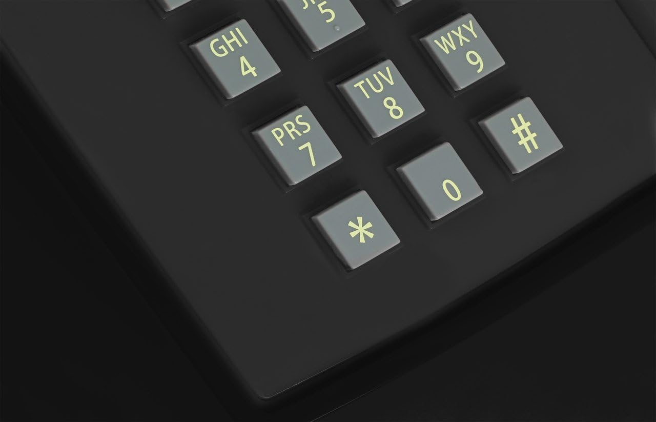 Retro-Tastentelefon, PushMeFon, Schwarz