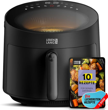 Heissluftfritteuse mit 8 Programmen (5L, 1500W)