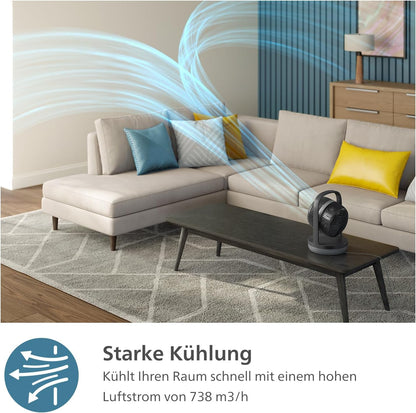 CX3050/01, Tischventilator schwarz + Rotation