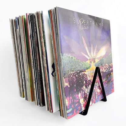 Präsentationshalterung für Vinyl-Schallplatten, Schwarz