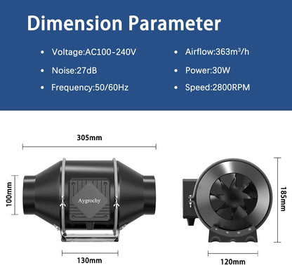 Rohrventilator, 100MM
