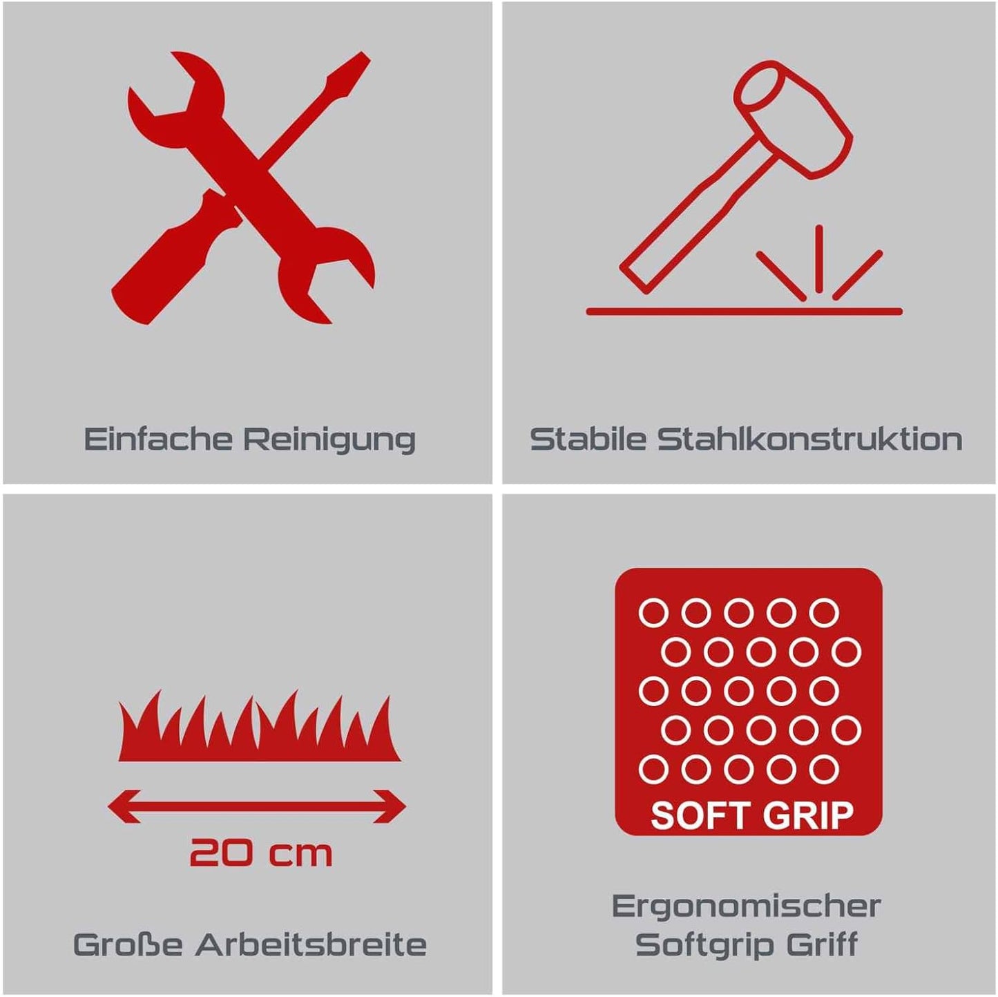 PX-RL10 Hand-Rasenlüfter mit Auffangbehälter