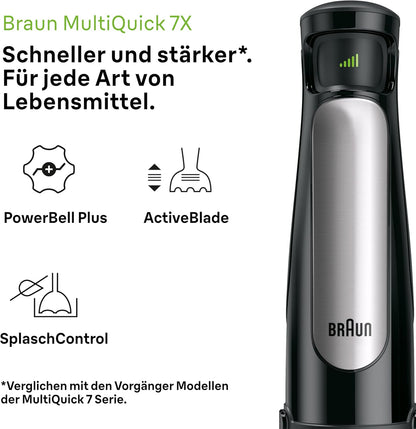Stabmixer MultiQuick 7 MQ7045X, Standmixer-Aufsatz ; Schwarz