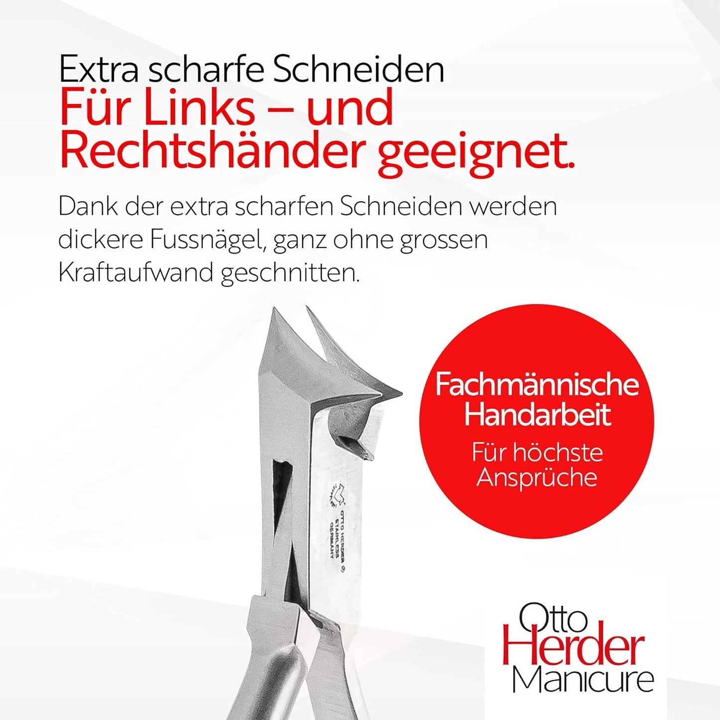 Fussnagelzange, Kopfschneider 2 cm Schnittlänge