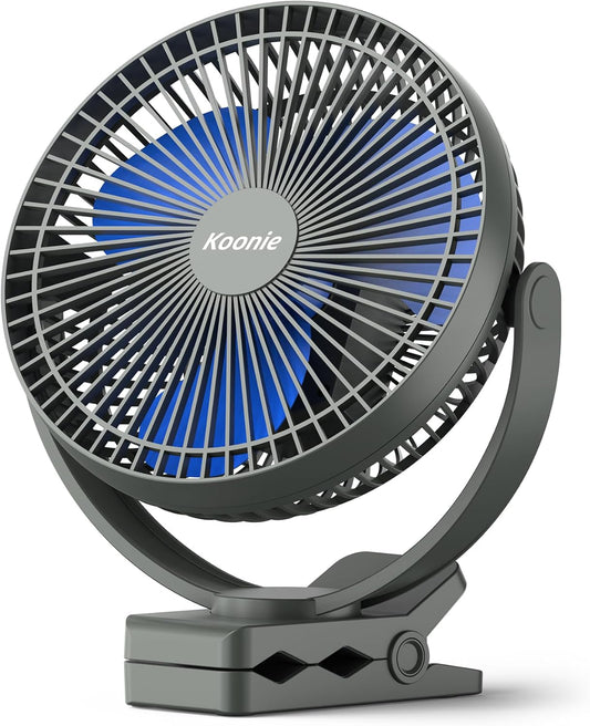 USB-Clip-Ventilator mit Akku, Blau