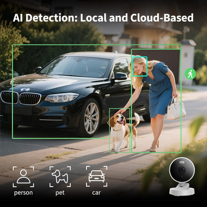 2K Sicherheitskamera G100 mit HomeKit Integration, Weiß