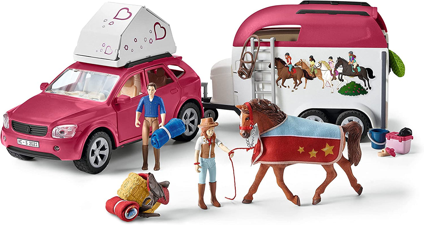 Horse Club Abenteuer mit Auto und Pferdeanhänger, Spielfahrzeug