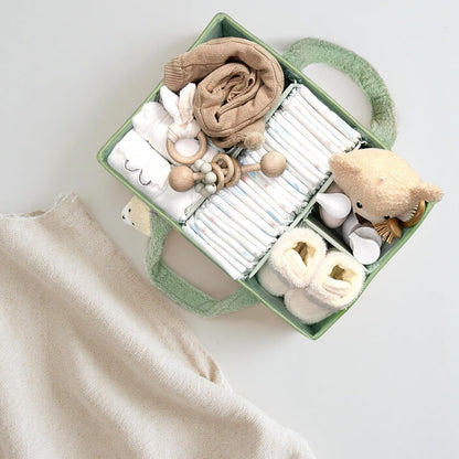 Wickeltisch-Organizer, Grün