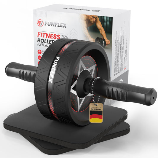 Bauchroller Trainingsset für Zuhause, 1 Schwarz